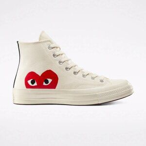Converse x PLAY Comme des Garçons Chuck 70 - Milk/White/High Risk Red - Wms 7
